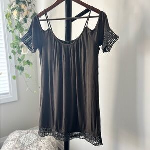 Only Khaki Cold Shoulder Summer Dress